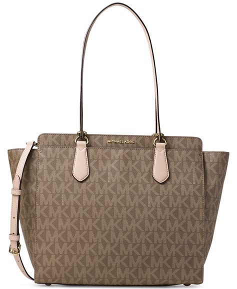 michael michael kors dee dee large convertible tote cinder|MICHAEL Michael Kors Dee Dee Large Signature Convertible .